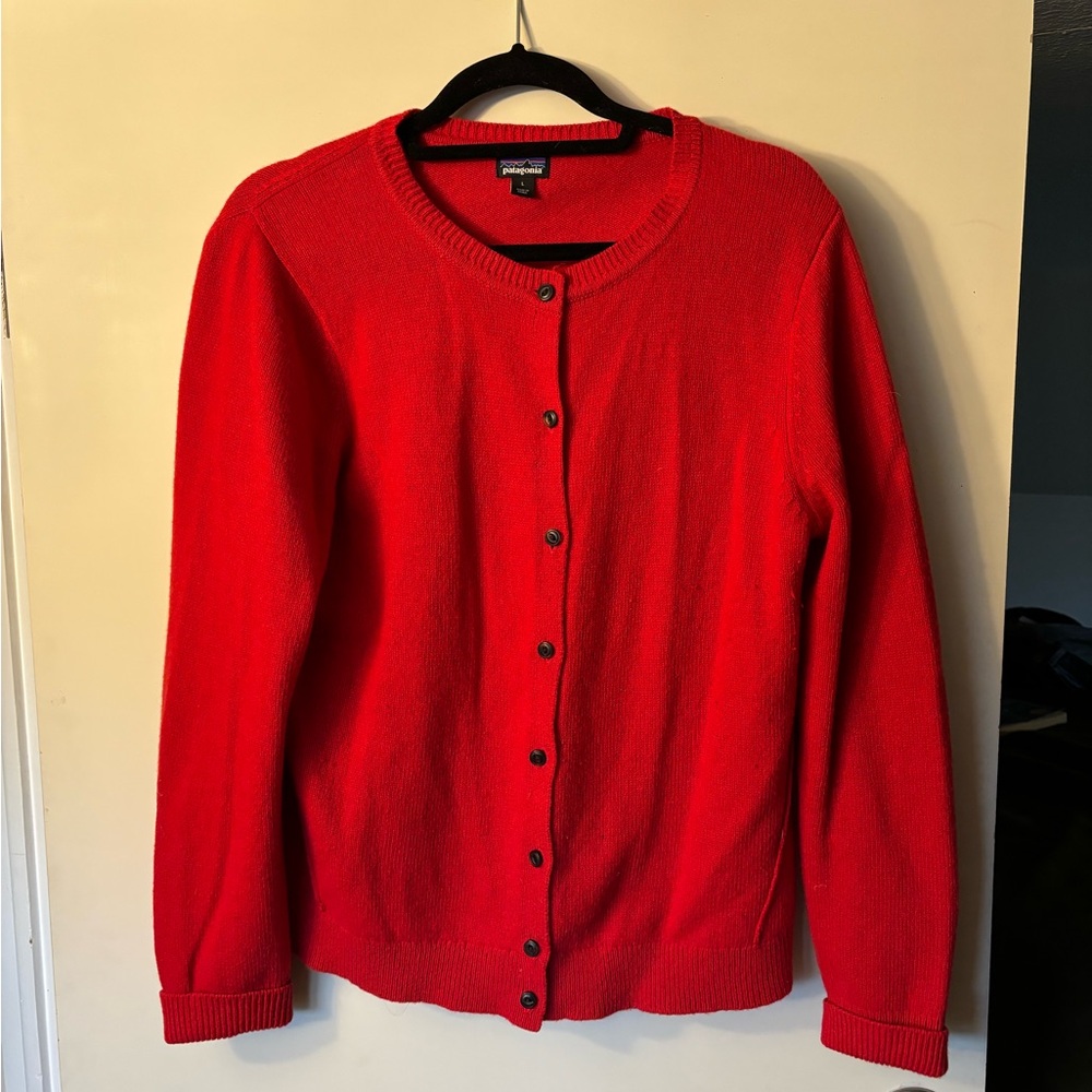 Patagonia cashmere cardigan.